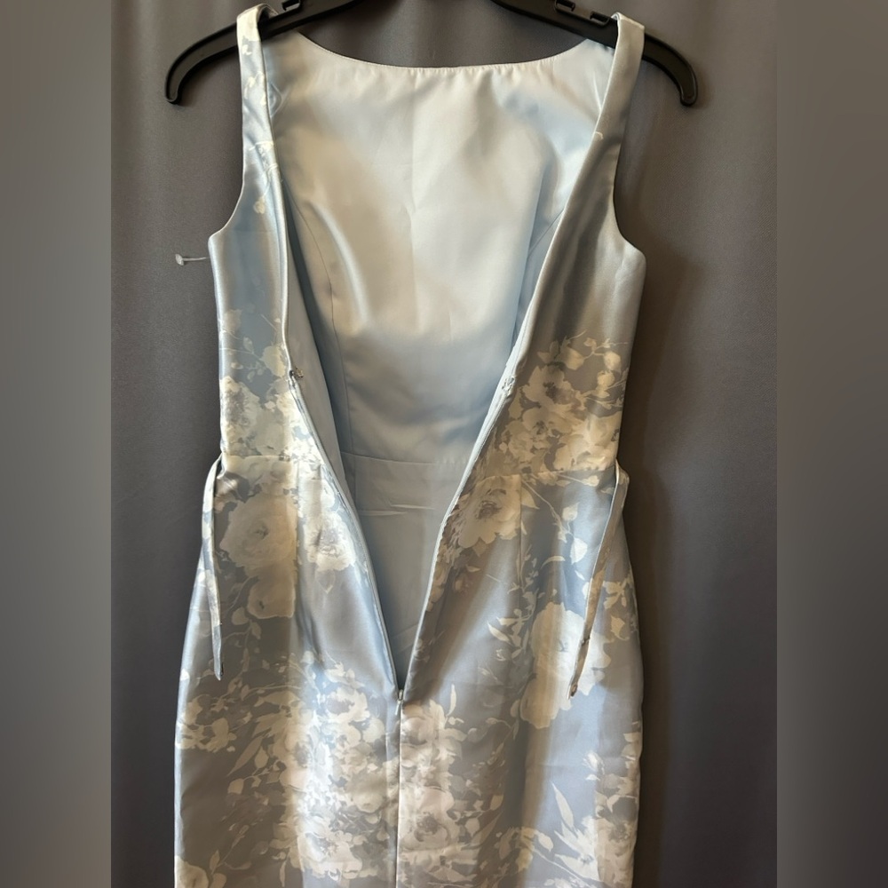 ALFRED SUNG Blue and White Floral Maxi Dress - Picture 8 of 10